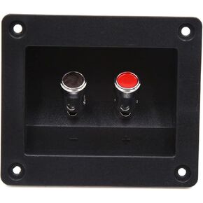 uxcell 2 Way Square Binding Post Speaker Box Terminal Cup Plate Connector Board for Car