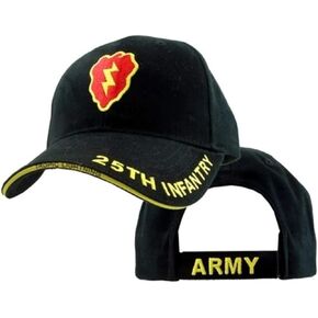 U.S. Army 25th Infantry Logo Baseball Cap, Black