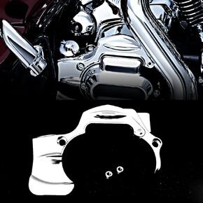 Chrome Transmission Shroud Cover For Harley Street Glide Road King FLHX FLHXS CVO 2009 10 11 12 13 14 15 16