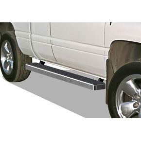 APS Running Boards 6in Black Compatible with Dodge Ram 1500 1994-2001 Club Cab & Ram 2500 3500 1994-2002 (Exclude 02 Body Style Sold in 01) Stainless Steel (Nerf Bars Side Steps Side Bars)