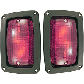 Red Hawk LGT-335 Taillights Compatible With/Replacement For Yamaha G14-G22 Golf Carts