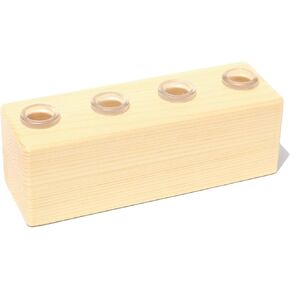 Premium 4 Slide Holder - Handmade Bowl Display Stand - 18mm 14mm 10mm (Half 18mm Half 14mm, Walnut)