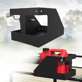 5 Gallon Fuel Gas Can Rack/Holder with Mount Locking Fit for Enclosed or Open Trailers/UTV/Tractors/Trucks