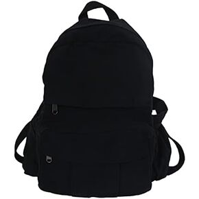 Boho Canvas Backpack for School Vintage College Backpack Women Fairy Grunge Aesthetic Hippie Y2K Backpack (Green)