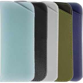 5 Packs Soft Leather Sunglasses Cases Cover Bags Non-slip Sleeve Sunglasses Storage is Suitable for Women Men and Children in Kuwait
