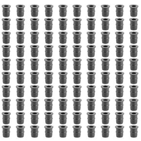 Qiilu Rubber Nut, M5 Rubber Nuts 5mm Metric Motorcycle Windscreen Fairing Fastener Fixing Tool(B(100pcs))
