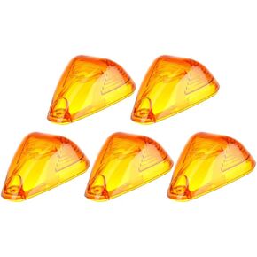 5x AmberCab Marker Light Top Clearance Roof Running Lens/Covers Top Lamp Running Light Replacement Accessories Fit for 1999-2015 For Ford Super Duty Trucks (Covers Only)