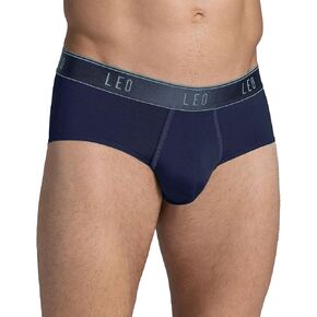 LEO Quick-Dry Microfiber Mens Briefs - Comfy Men's Underwear with Ergonomic Pouch