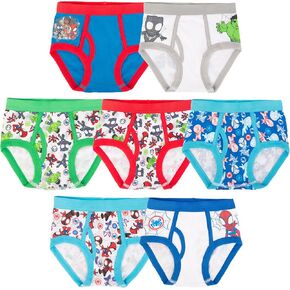 Spiderman Boys' Toddler Superhero Friends Exclusive Underwear with Iron Man, Hulk & More 2/3t & 4t