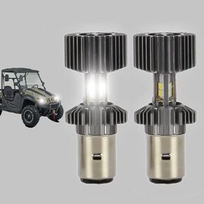 Hisun Lights Lamp Bulbs light Replacement For Hisun UTV ATV 400 500 700 800 Massimo MSU 500 700 Coleman outfitter Axis 500 700 Cub Cadet challenger 12 W White Hi/Low Beam Blubs