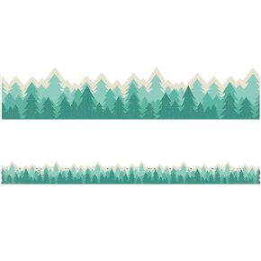 Eureka Adventurer Trees Extra Wide Deco Trim, 37 Feet