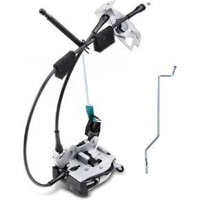A-Premium Rear Door Lock Latch Cable & Rod Compatible with Ford E-150 E-250 E-350 Econoline Van, Rear Cargo Door Connective Repair Lock Latch Right Passenger Side, 6C2Z-15431A02-AA, 8C2Z-15431A02-C