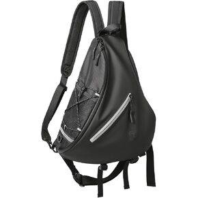 Sling Bag for Men,One Strap Crossbody Chest Backpack Bag for 13inch Ipad Pro M4,Light weight Hiking Outdoor Daypack for Travel Gym Sports Bag