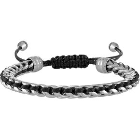 Bulova Men's Jewelry Classic Polished Stainless Steel Link Braided
