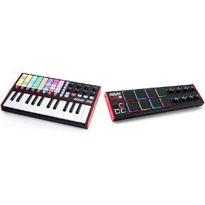 AKAI Professional APC Key 25 MK2 25-Key MIDI Controller with LPD8 8-Pad MIDI Controller, Ableton Live Lite, Hybrid 3 Synth