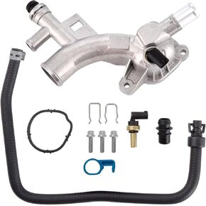 منفذ مياه من الألومنيوم لمبرد المحرك - بديل لسيارة Chevy Cruze وSonic وTrax وBuick Encore 1.4L - يستبدل 25193922، 13251447 والمزيد in Kuwait