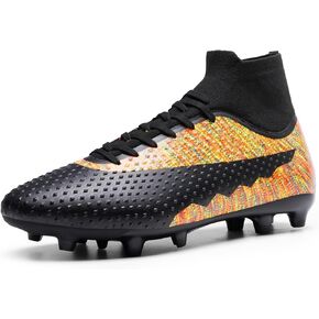 DREAM PAIRS Men's Soccer Cleats Lightweight Football Cleats Professional Training High-top Soccer Shoes