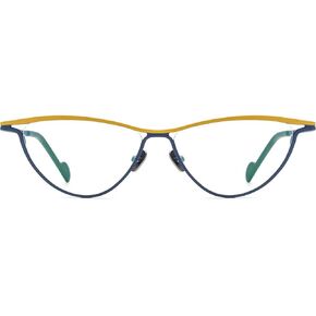 Colorful Pure Titanium Glasses Frame Women Cat Eye Eyeglasses Retro Vintage Optical Eyewear F85748