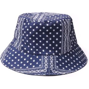 WESTEND Spring/Summer Cotton Canvas Bucket Hat for Men & Women