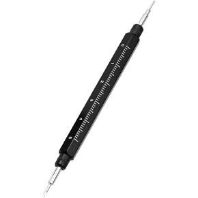 WOCCI Premium Repair Tool Kit for Remove Install Watch Bands Spring Bars Pins - Stainless Steel Tool with Caps, Replacement Fork and Cleaning Cloth