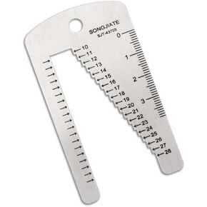 Watchband Ruler Stencil Template Measuring Tool For Watch Band Bracelet Belt Stainless Steel Leather Craft Watch Repair Watchband Ruler For Watch Band Bracelet Belt Stainless Steel Leather Craft Watch