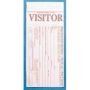 Visitor Card-w/Name Tag (Package of 100)