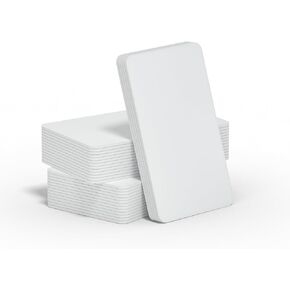 50pcs NFC Cards NFC Tags NFC 216 Card White Blank NFC Business Card Rewritable NFC Tag NFC WiFi Tag,White NFC Card Compatible with Amiibo and TagMo for All Phone NFC Enabled -IIIXXVI