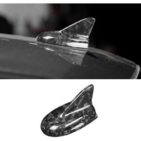 Compatible with Antenna Cover Shark Fin Trim Hood Carbon Fiber Automotive Roof Aerials for Dodge Challenger SRT 2015 2016 2017 2018 2019 2020 2021 2022(Black)