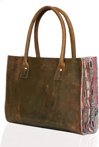 Leather Shoulder Bag Tote for Women Purse Satchel Travel Bag shopping Carry Messenger Multipurpose Handbag in Saudi Arabia