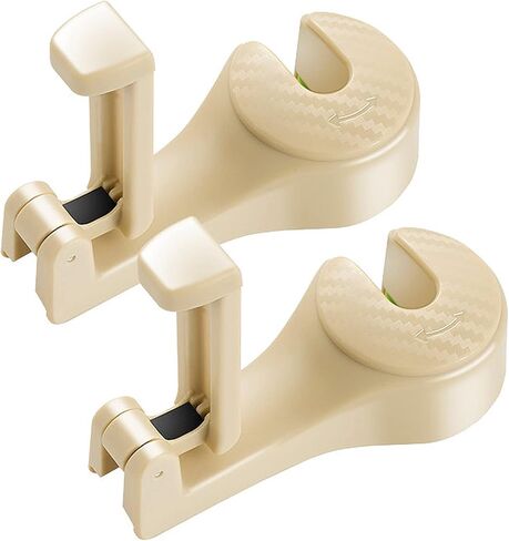 ETBIENTÔT 2023 Upgraded Car Seat Hooks 2 Pack - 360° Rotation Hidden Hangers - Keep Your Car Tidy and Organized for Phone, Purse, Grocery Bag & Handbag in Saudi Arabia