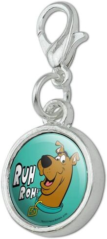 GRAPHICS & MORE Scooby-Doo Ruh Roh Antiqued Bracelet Pendant Zipper Pull Charm with Lobster Clasp in Saudi Arabia