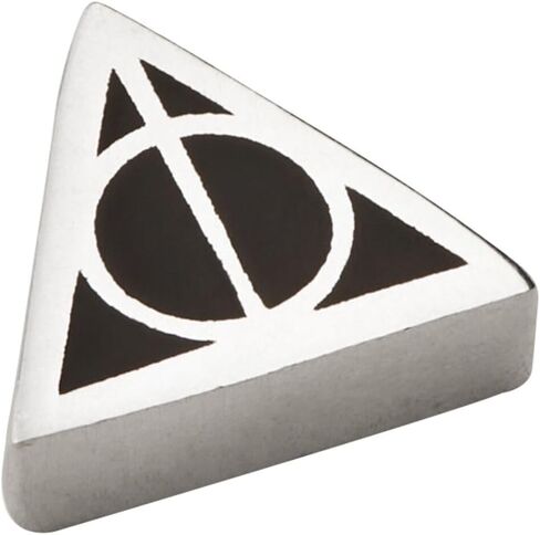 Alex and Ani AS21CYODHS,Harry Potter, Deathly Hallows Charm,Sterling Silver,Black, Slider Charms in Saudi Arabia