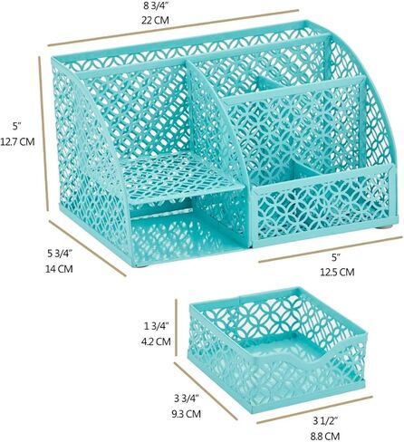 مكتب منظم مكتب شبكي من أنوفا مع 7 أقسام + درج/مكتب مرتب حلوى/حامل أقلام/منظم متعدد الوظائف (أرجواني فاتح) in Kuwait