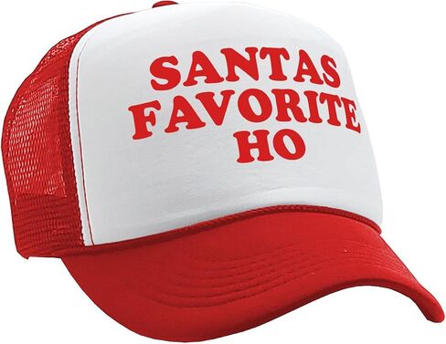 The Goozler - Santas Favorite HO - Christmas Claus Funny - Vintage Retro Style Trucker Cap Hat in Saudi Arabia