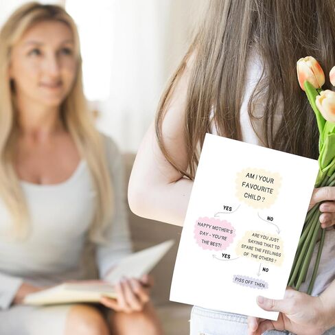 Funny Birthday Card for Mom Grandma, Happy Mom Birthday Card Gift, Humor Mother Birthday Card Gift From Son Daughter, Ideal Birthday Day Gift For Mom Her Women,Funny Mother's Day in Saudi Arabia