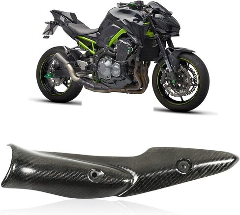 Motorcycle Middle Link Tube Guard,Carbon Fiber Pipe Heat ube Protector Cover Guard for Z900 2017?2019 in Saudi Arabia