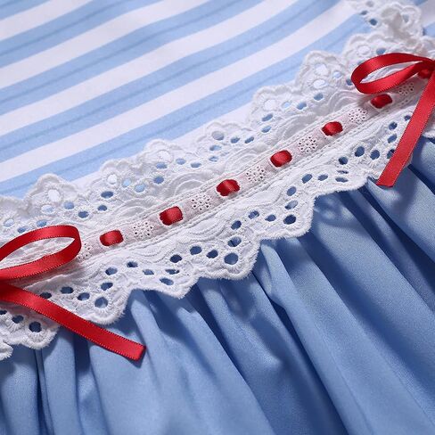 Pettigirl Girl Summer Vintage Blue Stripe Sweet Sleeveless Soft Clothes Kids Daily Casual Simple Dresses with Headpiece in Saudi Arabia