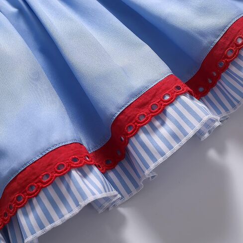 Pettigirl Girl Summer Vintage Blue Stripe Sweet Sleeveless Soft Clothes Kids Daily Casual Simple Dresses with Headpiece in Saudi Arabia