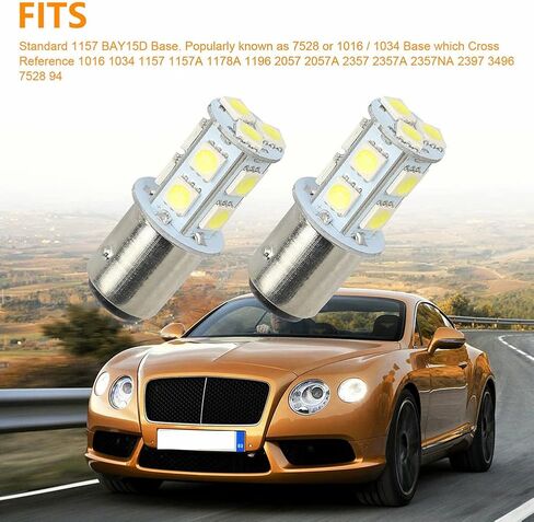 10 قطع بدوره مصابيح إشارة الذيل، 1157 Bay15d 13-smd 12V RV LED أضواء الذيل الفرامل ضوء مصباح احتياطية مصابيح المصابيح استبدال لمقطورة متنقل سيارة قارب جذع الداخلية تعديل الملحقات in Kuwait