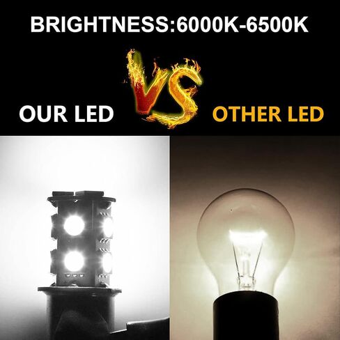 10 قطع بدوره مصابيح إشارة الذيل، 1157 Bay15d 13-smd 12V RV LED أضواء الذيل الفرامل ضوء مصباح احتياطية مصابيح المصابيح استبدال لمقطورة متنقل سيارة قارب جذع الداخلية تعديل الملحقات in Kuwait