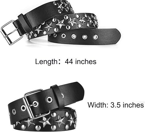 Studded Belt Punk Belt Y2K Goth Belt for Men or Women in Saudi Arabia