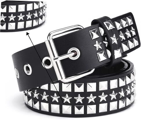 Studded Belt Punk Belt Y2K Goth Belt for Men or Women in Saudi Arabia