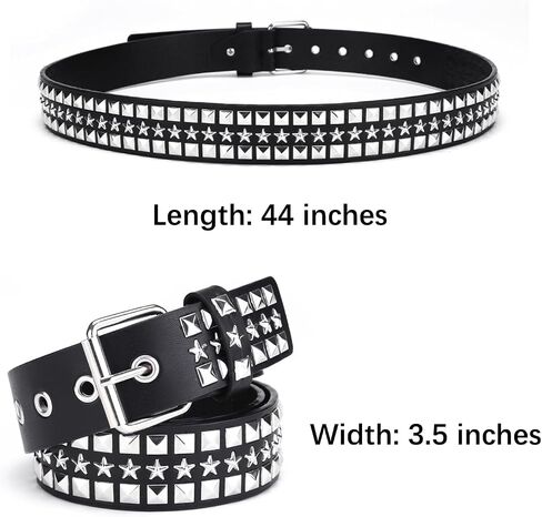 Studded Belt Punk Belt Y2K Goth Belt for Men or Women in Saudi Arabia