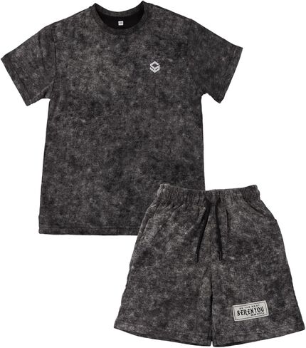Boys Two Piece Summer Outfits Tie Dye T-Shirt and Shorts Clothes Set for Kids 4-13 in Saudi Arabia