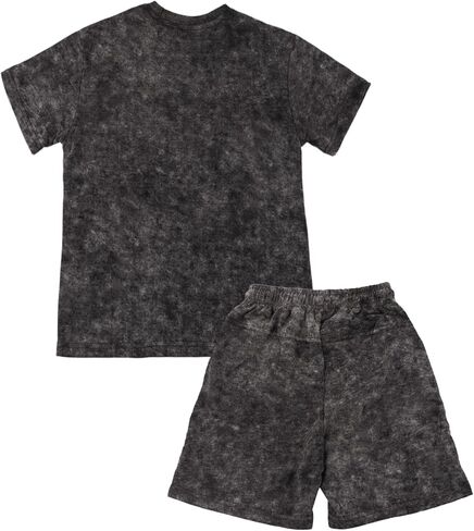 Boys Two Piece Summer Outfits Tie Dye T-Shirt and Shorts Clothes Set for Kids 4-13 in Saudi Arabia