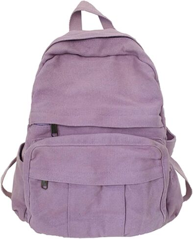 Boho Canvas Backpack for School Vintage College Backpack Women Fairy Grunge Aesthetic Hippie Y2K Backpack (Green) in Kuwait