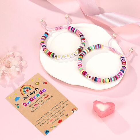 UPROMI First Day of Prek/Kindergarten/1st Grade/2nd Grade Gift, Back to School Bracelet Mommy and Me in Saudi Arabia
