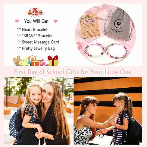 UPROMI First Day of Prek/Kindergarten/1st Grade/2nd Grade Gift, Back to School Bracelet Mommy and Me in Saudi Arabia