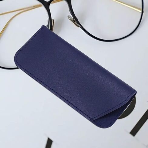 5 Packs Soft Leather Sunglasses Cases Cover Bags Non-slip Sleeve Sunglasses Storage is Suitable for Women Men and Children in Kuwait