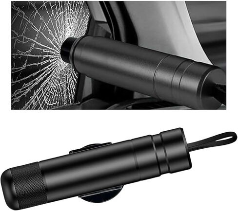 قاطع نوافذ السيارة وقاطع حزام الأمان 2 في 1 - قاطع زجاج النافذة التلقائي، مطرقة أمان السيارة، أداة الهروب في حالات الطوارئ - أداة كسر نافذة السيارة للطوارئ تحت الماء، أداة أمان السيارة in Kuwait